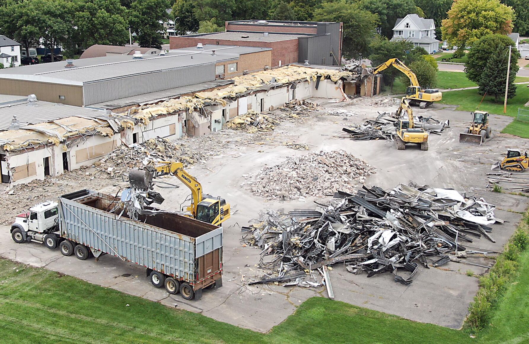 Amboy school demolition 1